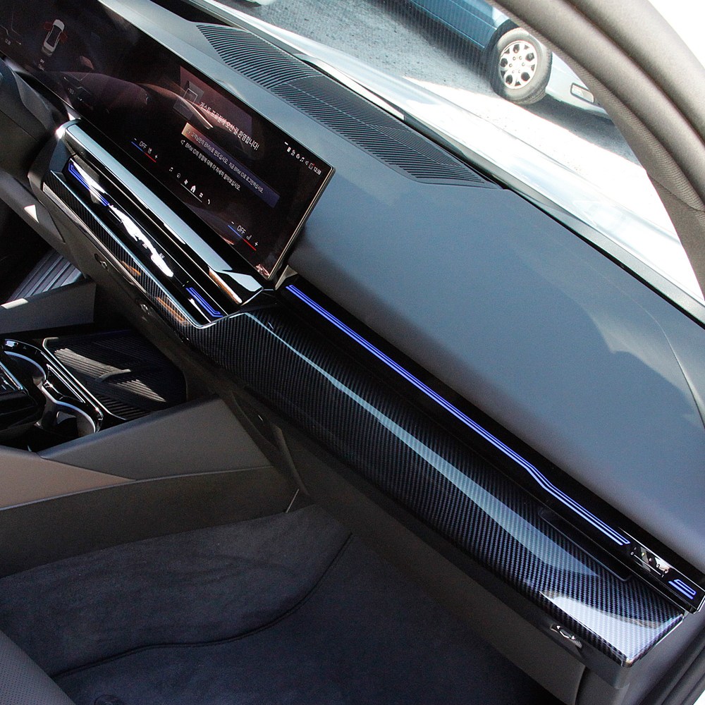 BMW 5시리즈 G60 대쉬보드 은색 패널 카본 커버 몰딩 호환 용품, 카본, 센터페시아 송풍구 63,050원