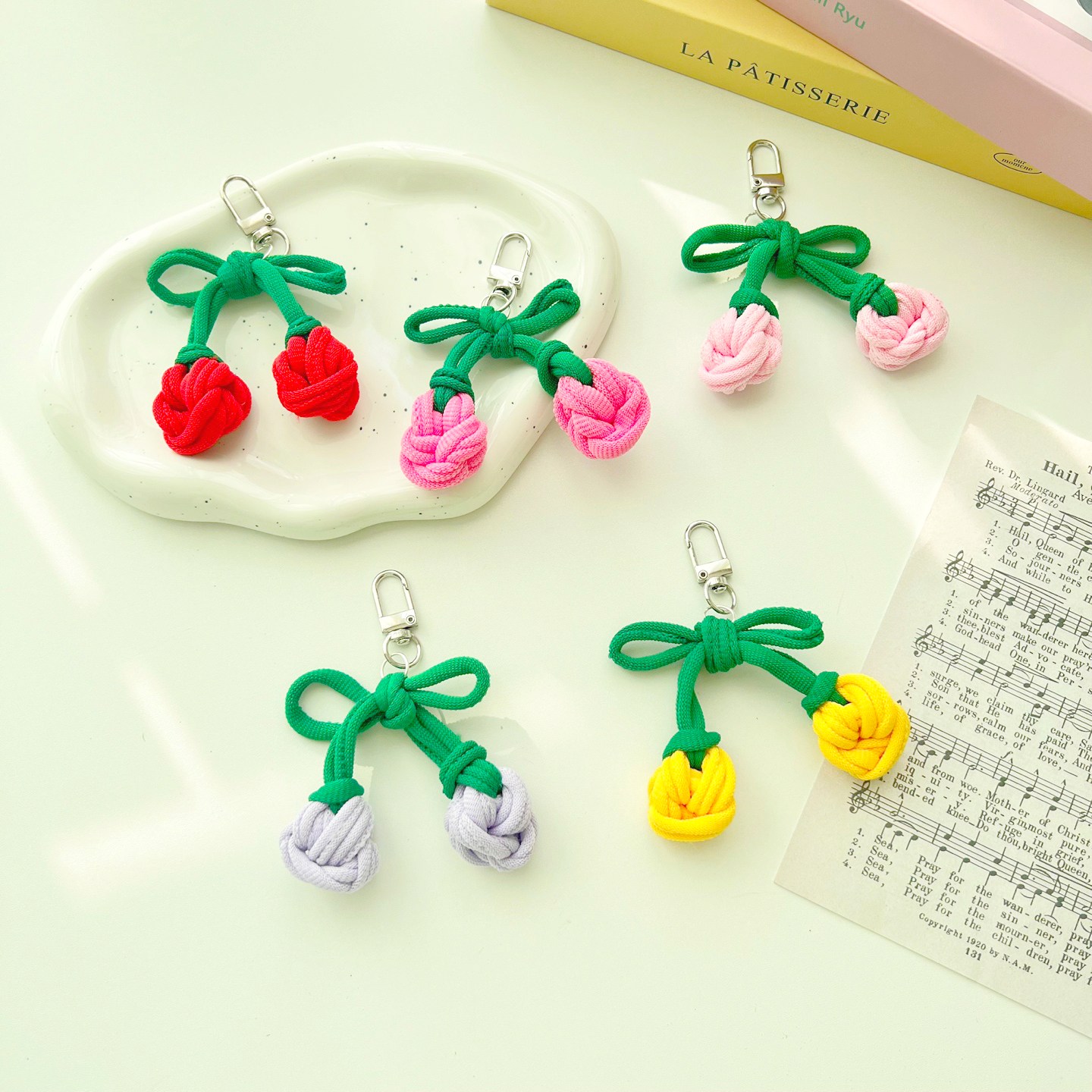 양말목 체리 키링 diy 만들기 5개 세트 9,750원