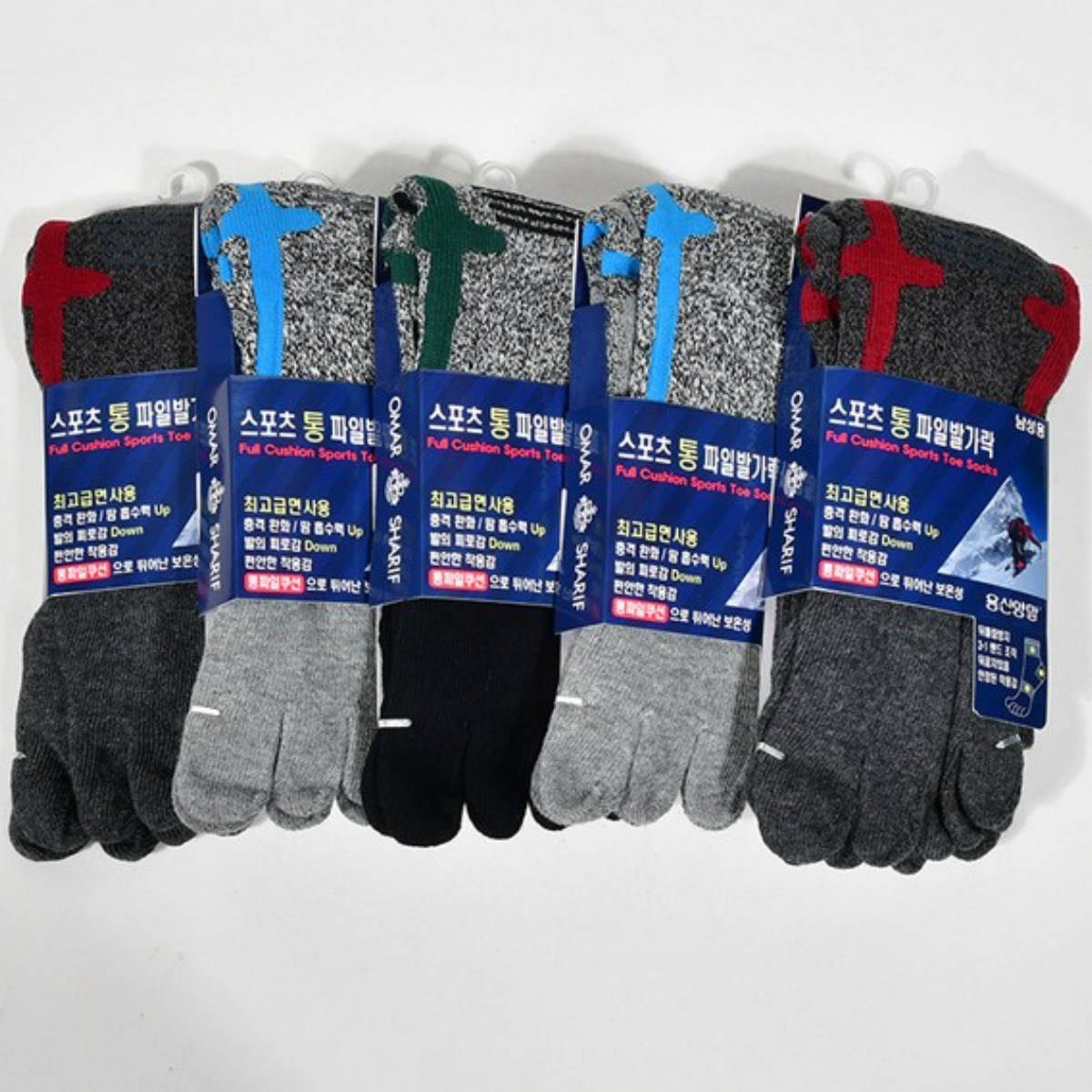 인유어스 오마샤리프 남성 스포츠 통파일 발가락 양말 10매 44,000원