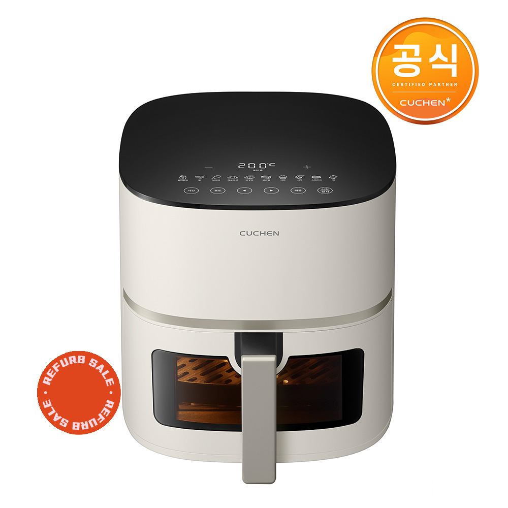 [리퍼브] 쿠첸 전자식 에어프라이어 5L 아이보리 COV-C050I /공기순환시스템/자동레시피모드 79,000원