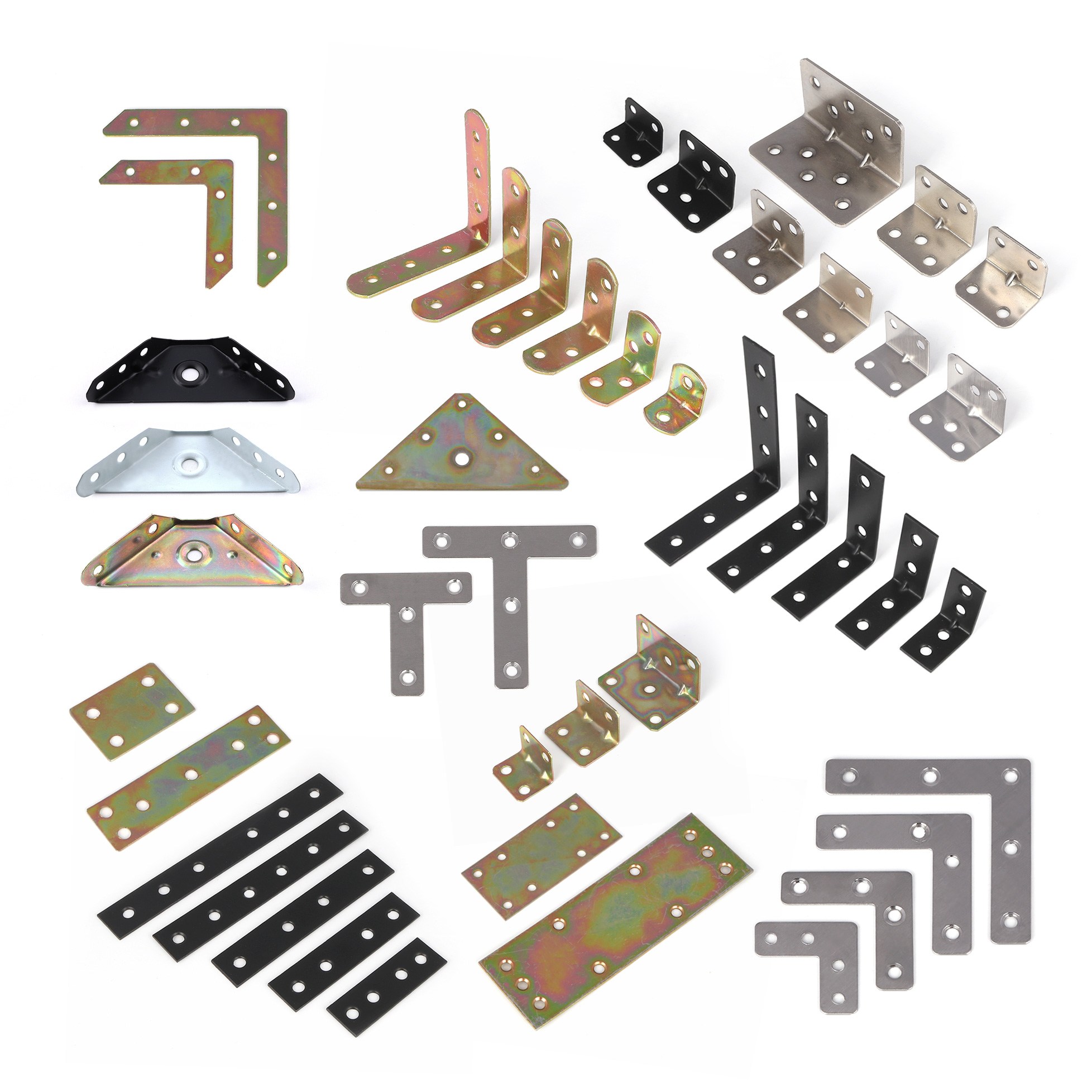 꺽쇠 평철 코너철 브라켓 스텐 ㄱ자 보강 연결철물 110원