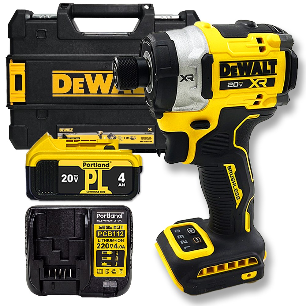 디월트 플레그쉽 충전 임팩트 드라이버 DCF860 포틀랜드 배터리 케이스 세트 296,210원