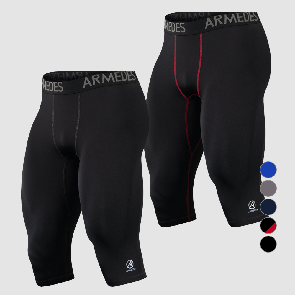 아르메데스 남성용 기능성 언더레이어 7부바지 2매세트 13,900원