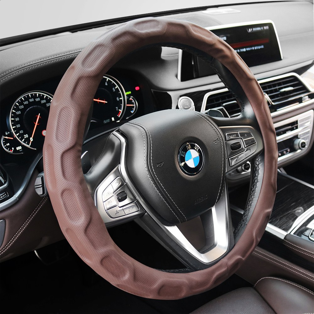 가현유통 3D벌집그립 핸들 운전대커버 대형화물차 버스 트럭핸들카바 기아 현대 2.5톤 5톤 8톤 12톤 올뉴 E마이티 메가트럭 노부스 울트라 차세대 프리마 트라고엑시언트 카운티, 초코브라운 19,900원