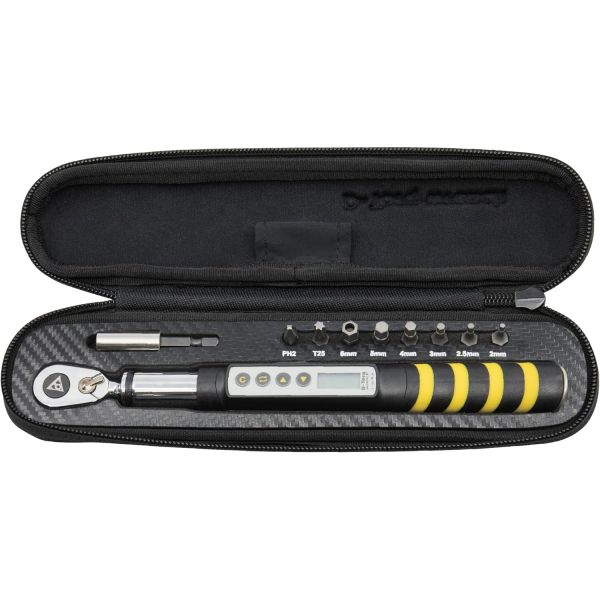 투픽 D-토크 DX 디지털 토크 렌치 – 1/4인치 드라이브 4~80 Nm 범위 비트 세트 포함 LCD 디스플레이 알림음 및 사전 설정 메모리 정밀 자전거 수리 도구 379,500원