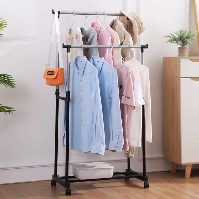 마벨인홈 2단 스탠드 옷걸이 이동식 행거 실버, 블랙 13,900원