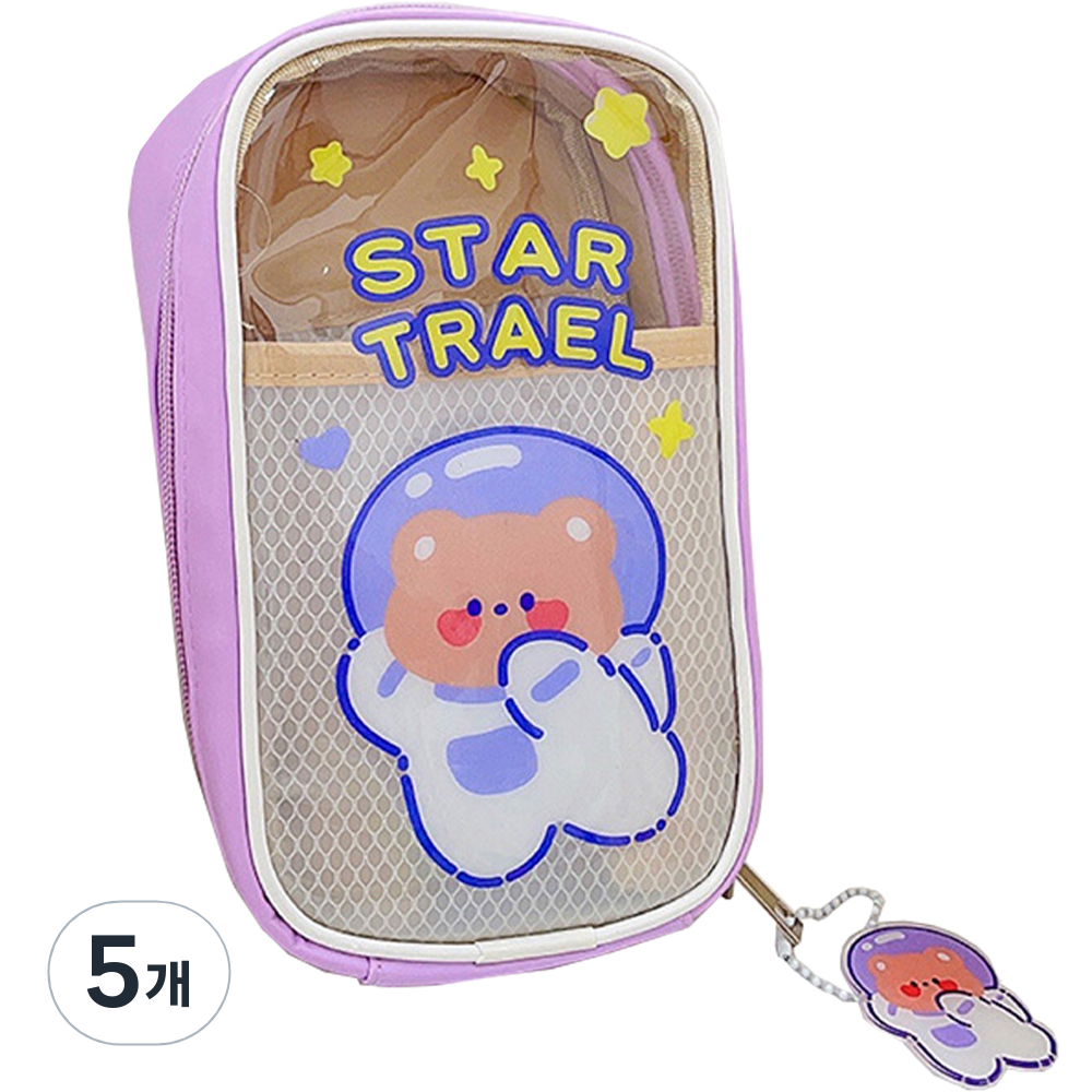 동아피엠에스 투명 PU 멀티 파우치 + 캐릭터 고리 2p 49,000원