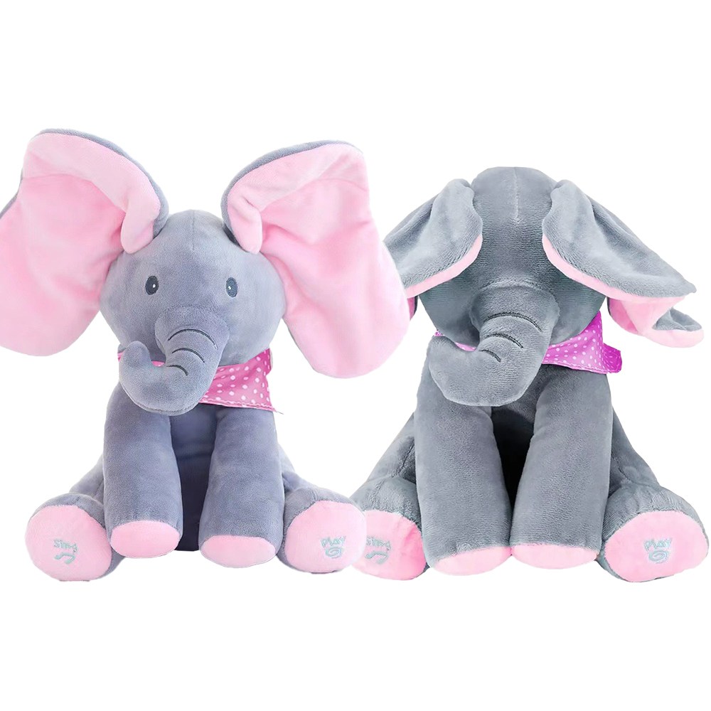 키즈브릭스 피카부 까꿍 멜로디 코끼리 인형, 1개, 핑크, 30cm 30,600원