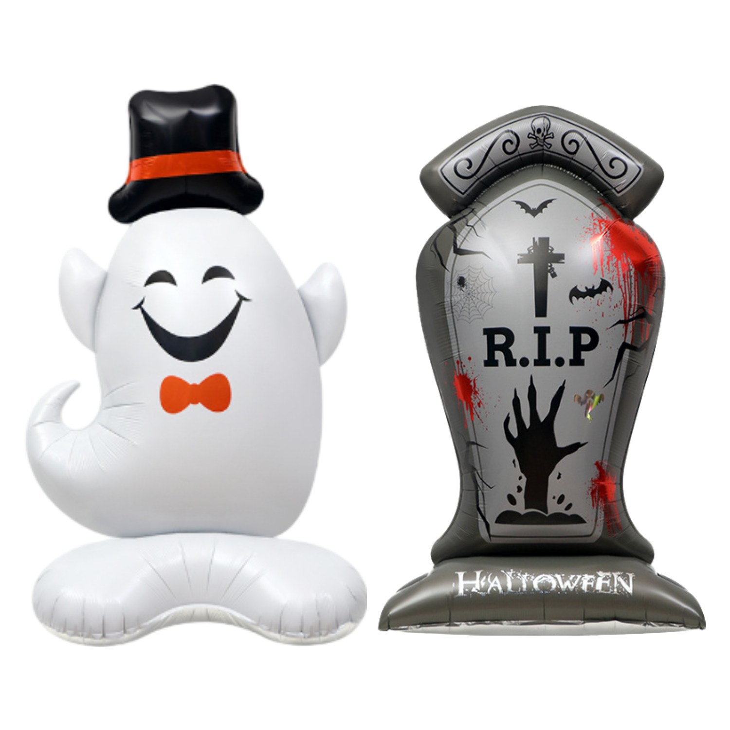 쏙쏙마켓 할로윈 스탠딩에어벌룬 대형 은박 풍선 파티용품, 할로윈고스트x할로윈묘비석 13,700원