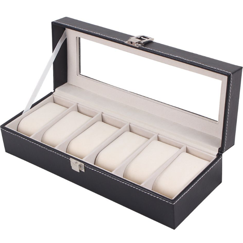 오브민 가죽 6구 벨벳소재 쿠션 시계보관함 10,500원