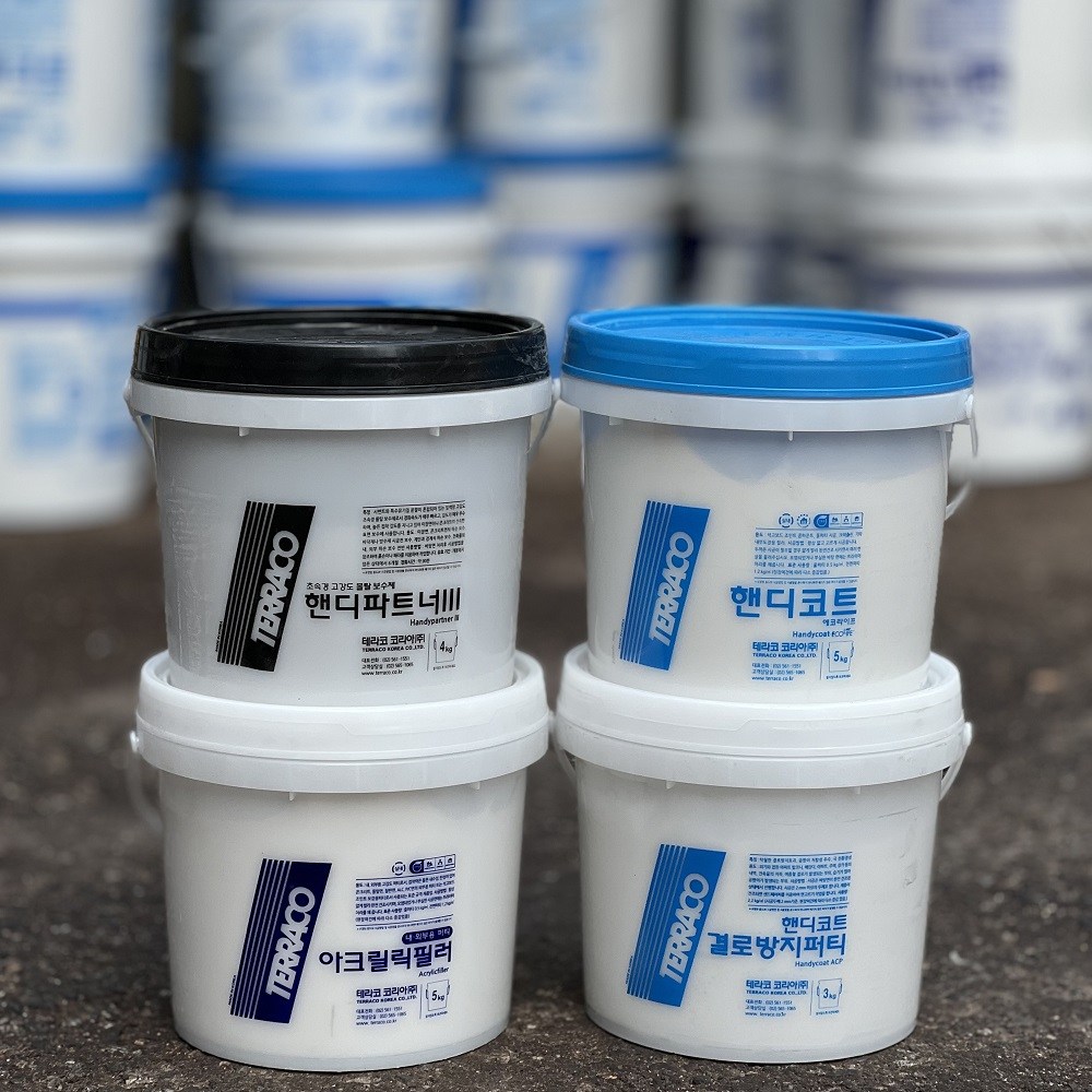 테라코 핸디코트 5kg 아크릴릭필러 5kg 결로방지퍼티 3kg 파트너3 보수몰탈 4kg 10,900원