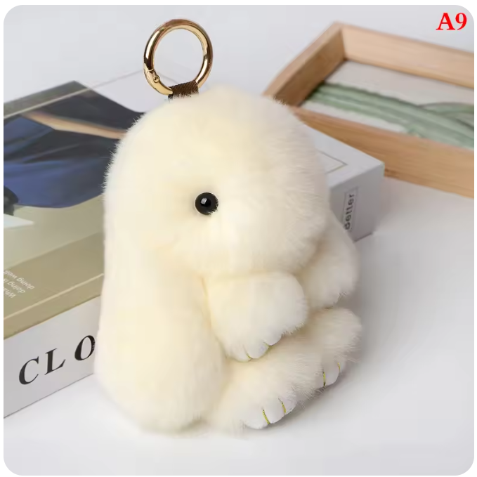 [FunnyBunnyPlayground] 복실토끼 열쇠고리, 1개, 아이보리 10,900원