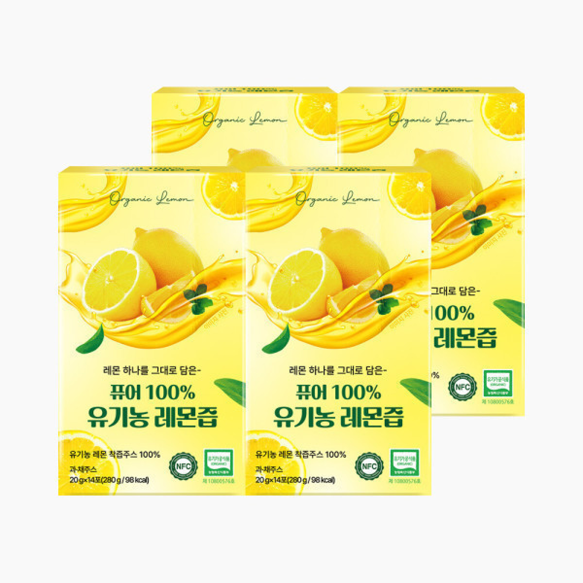 퓨어 100% NFC 유기농 레몬즙 레몬수 (총 ) / 스페인산 레몬 레몬스틱 26,900원
