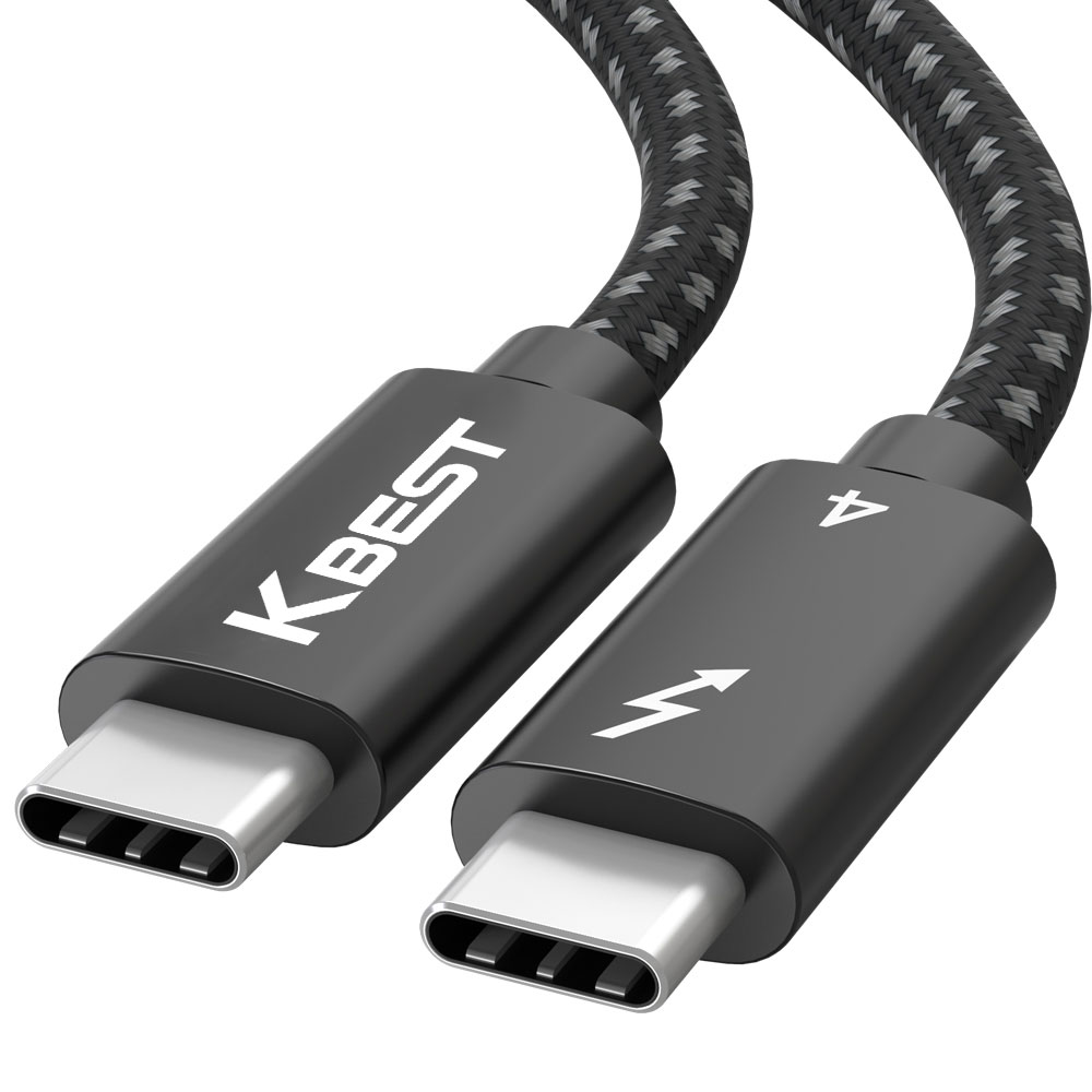 USB C to C타입 케이블 썬더볼트4 8K 40Gbps 100W, 1개, 블랙, 0.5m 26,100원