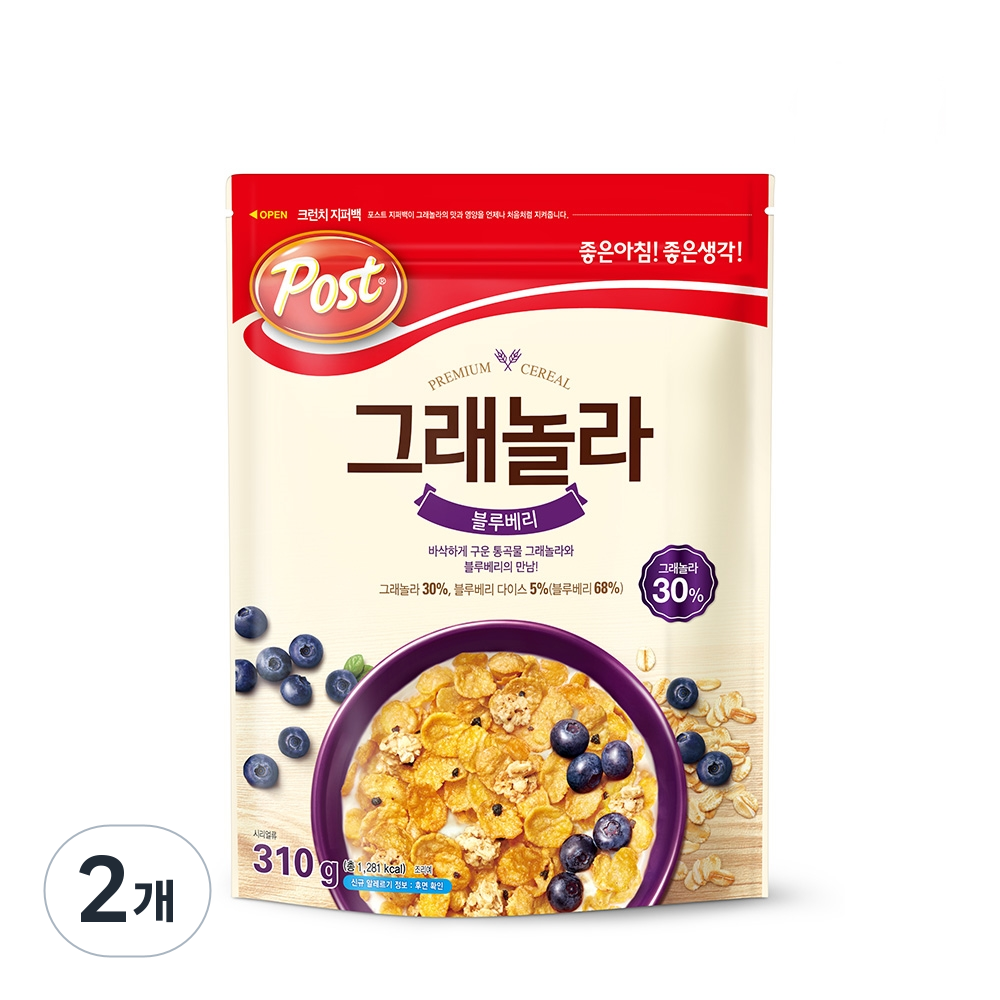 동서 포스트 그래놀라 블루베리 시리얼 8,100원