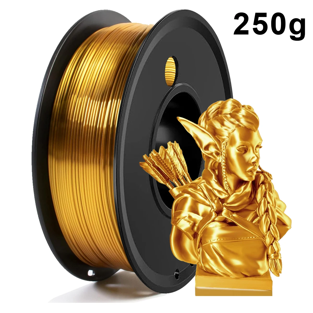 호환 250gx4 실크 골드 PLA 3D 필라멘트 와이어 1.75mm 프린터 재료 250g500g1kg 프린팅 리필 진공 포장 21,350원