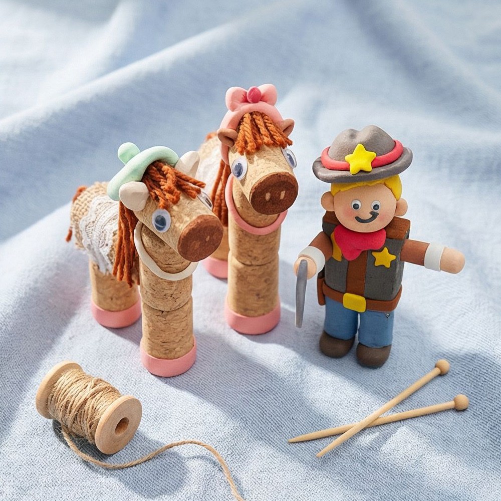 코르크 마개 말인형 만들기 병오년 토탈공예 만들기세트 만들기활동 체험키트 어린이집 유치원 새해만들기 정서활동 말의해 창의미술 수업재료 원데이클래스, 1개, 코르크 마개 말인형 diy 3,900원