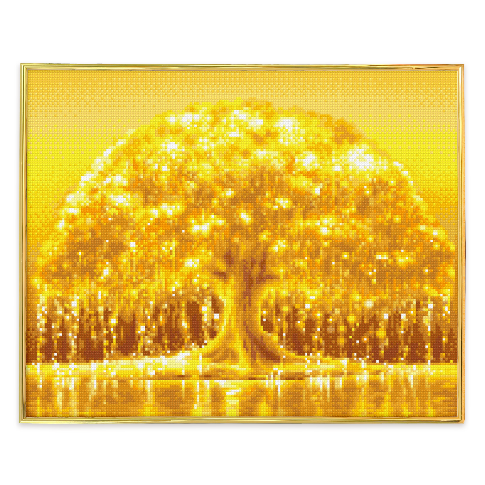 블링블링 보석십자수 슬림액자패키지 50x40cm (AB+원형), 1세트, BL5040-010 (황금빛금전수) 29,900원