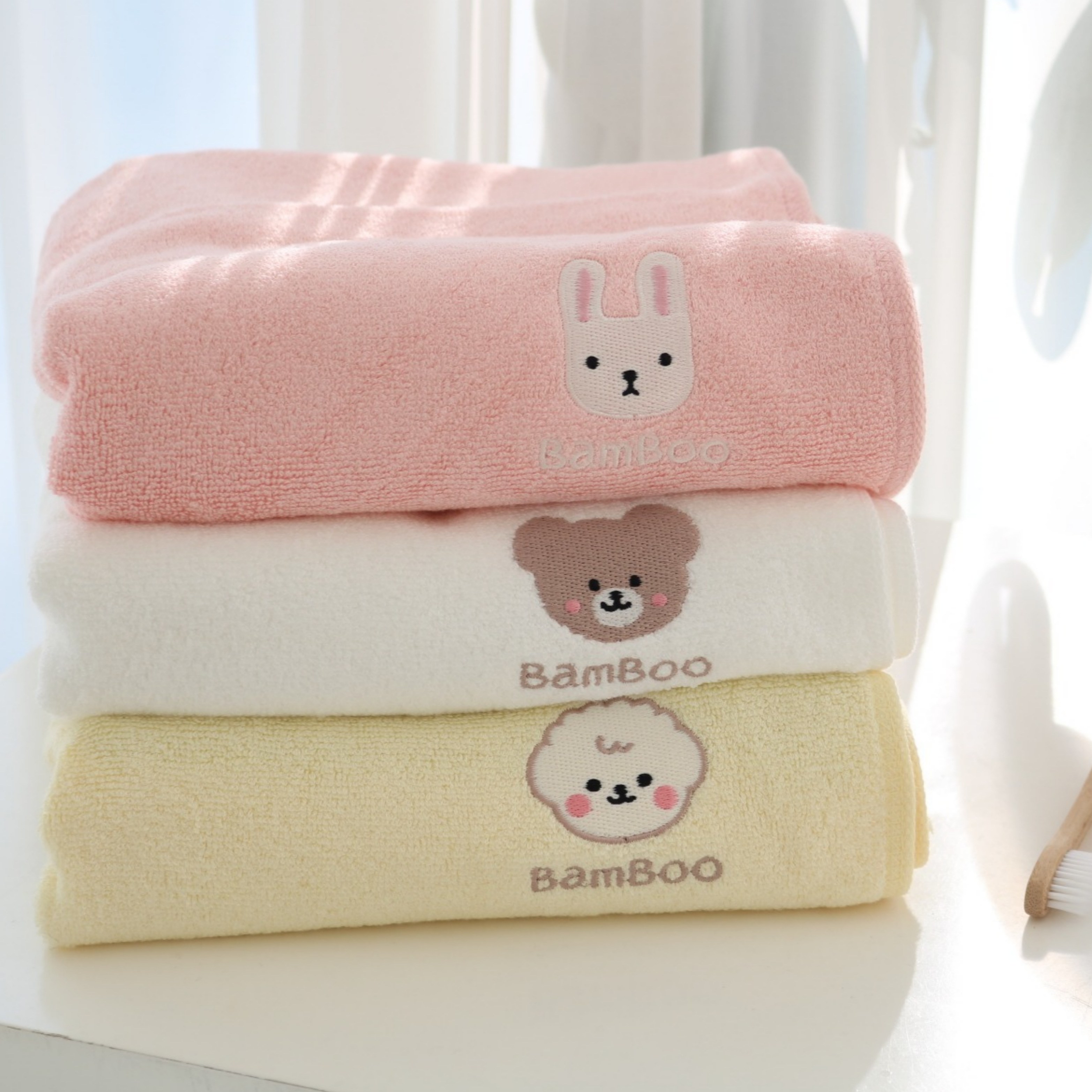 데일리맘 밤부 부드러운 아기목욕타올, 3개, 핑크 39,830원