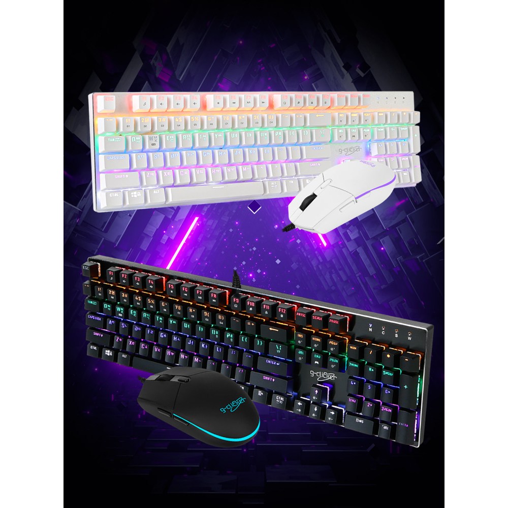 지클릭커 슈퍼히어로 GMK-510X  게이밍 기계식 유선키보드마우스세트 (블랙) 34,900원