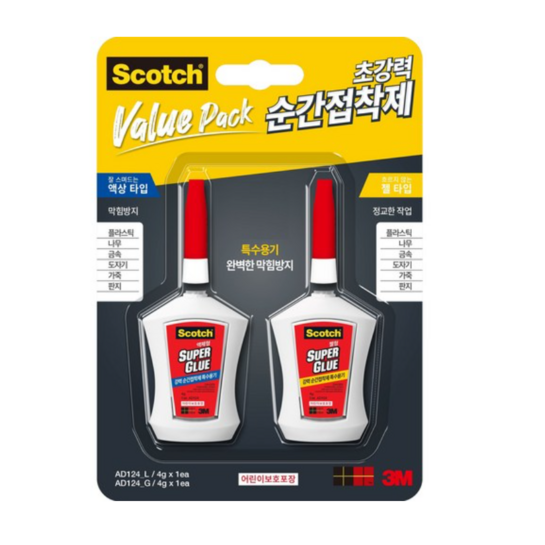 스카치 순간접착제 멀티팩 액상타입 + 젤타입 세트 30,680원