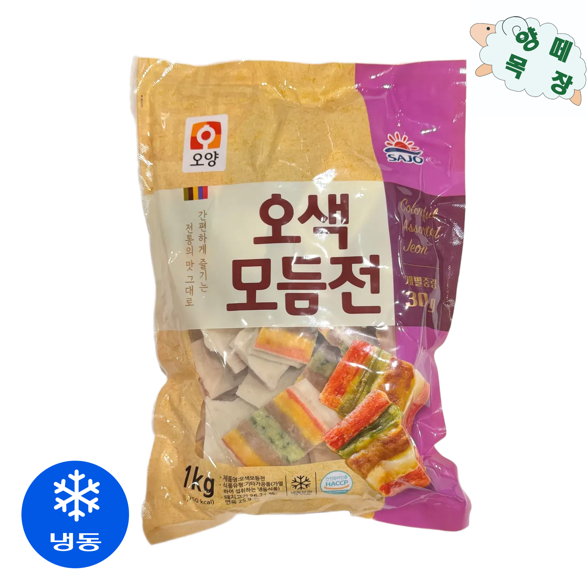 사조오양 오색모듬전1kg 모둠전/명절/차례/추석/설/제사 꼬치전 대용량/식자재/안주/명절음식 18,520원