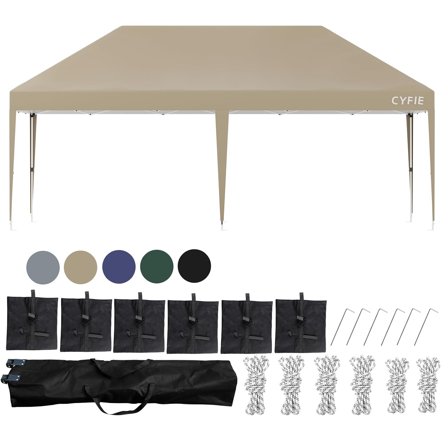 텐트 천둥천막 접이식 캐노피 천막 지붕형 몽골텐트 천막 접이식 캐노피차양막 행사용 방수  3x6 183,200원