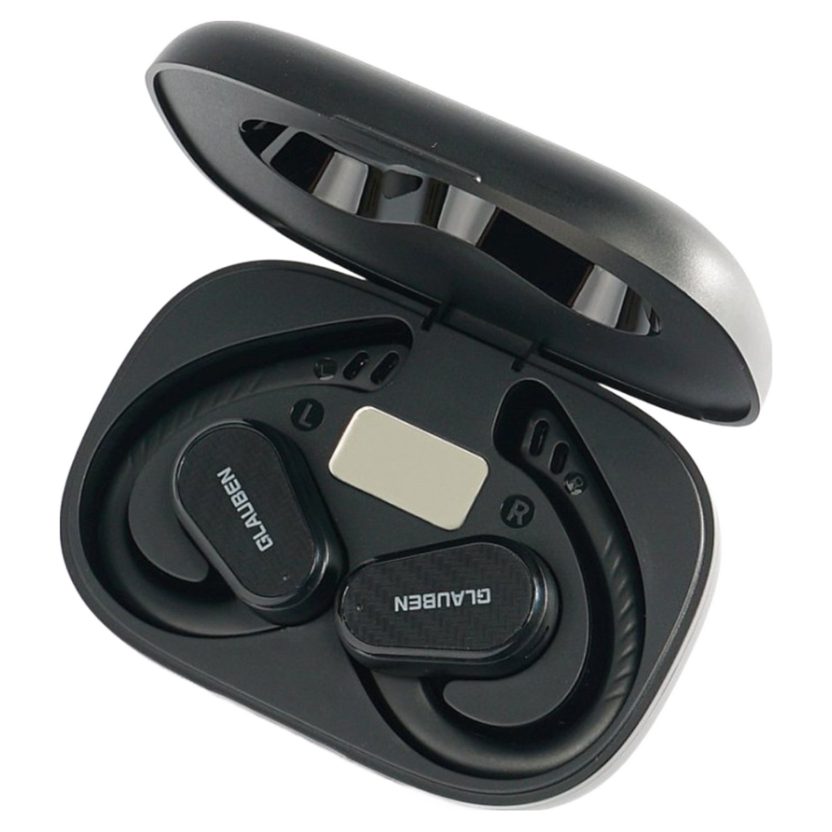 글라우벤 노이즈캔슬링 귀걸이형 블루투스 이어폰, 카본블랙, GB02 108,000원