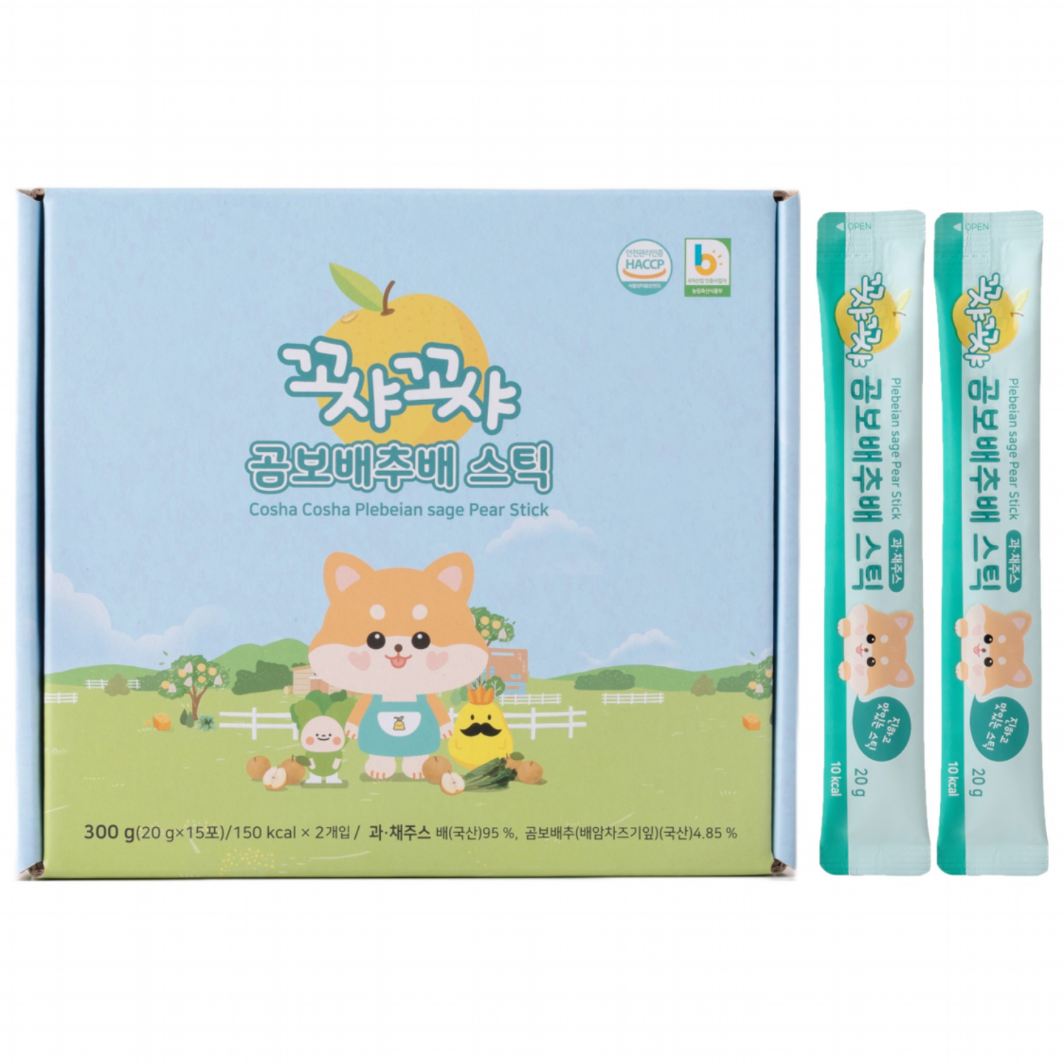 꼬샤꼬샤 곰보배추배 스틱, 20g, 30개 18,620원