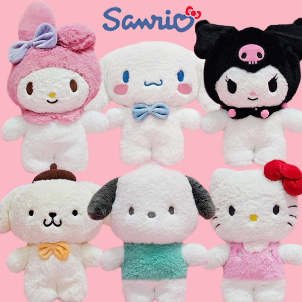 DO 산리오 기본 스탠딩 인형 30cm 6종 택1 마이멜로디 쿠로미 시나모롤 폼폼푸린 포차코 키티 동물 애착 강아지 토끼 고양이 생일선물 9,300원