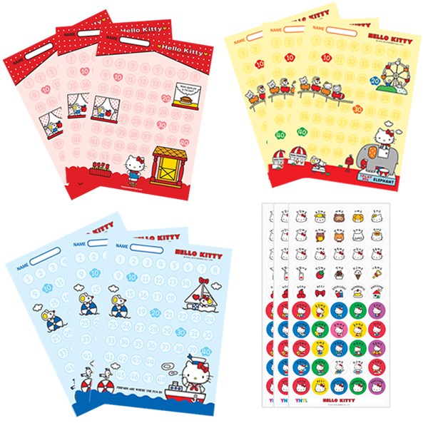 스페셜모먼트 헬로키티 칭찬스티커세트(9매) 5,900원