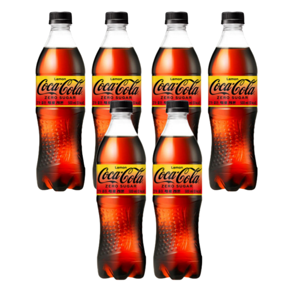 코카콜라 제로 레몬 500미리 제로콜라 탄산음료, 500ml, 6개 8,540원