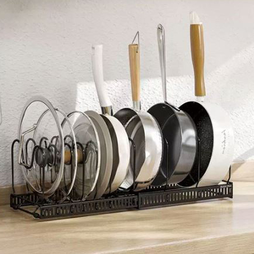 마켓플랜 길이조절 후라이팬 냄비 정리대 9,700원