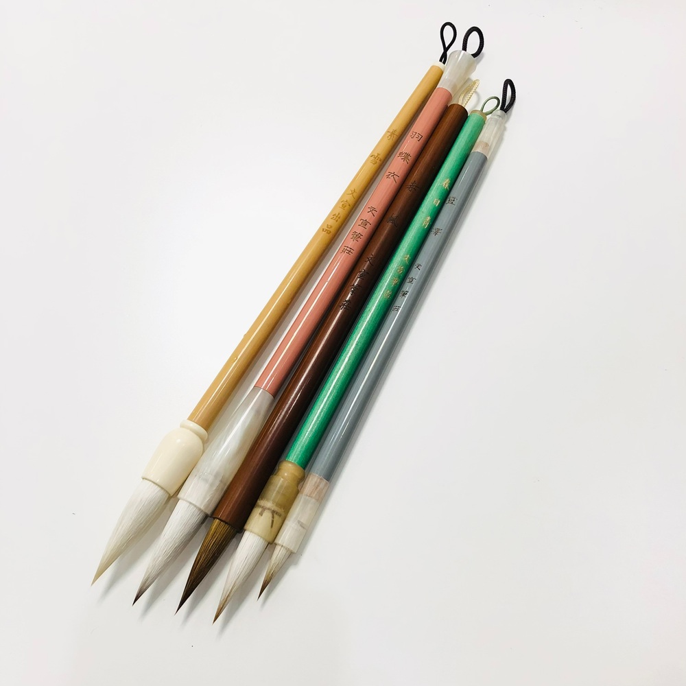 채색붓 민화붓 선긋기 바림용 붓글씨연습 채색필 수묵화 양문붓 5개 문인화 세트 21,800원
