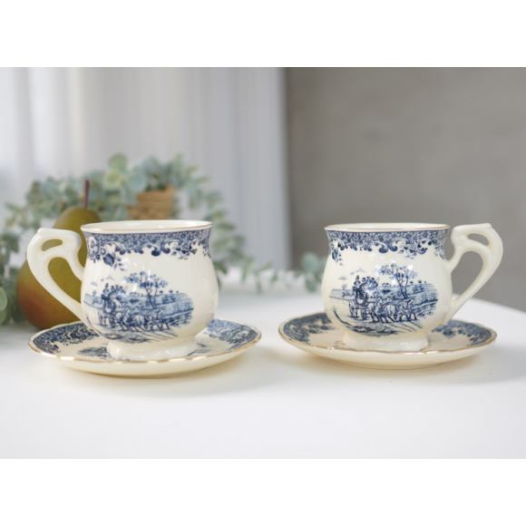 허니상점 명화 도자기 찻잔 세트 고급 엔틱 명품 선물세트 /2P세트 48,000원