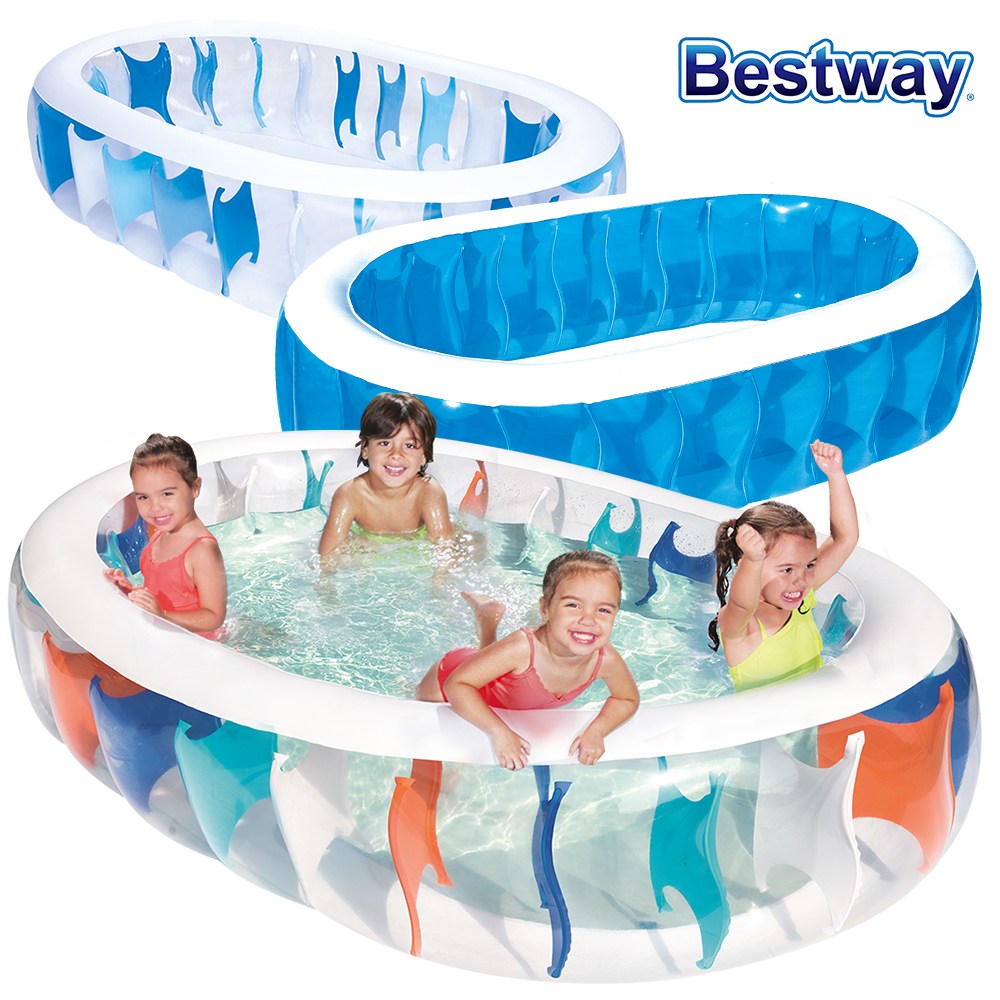 베스트웨이 투명 타원 물놀이 풀장 BW 54066 48,800원