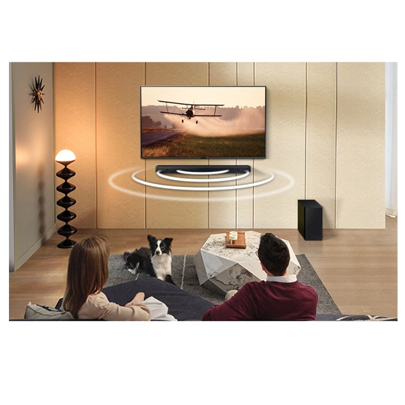 삼성 사운드바+무선우퍼 DTS 돌비에트모스 3D-사운드 3.1채널 무선-블루투스 HDMI-ARC  USB-재생 광단자-옵티컬-M1 398,300원