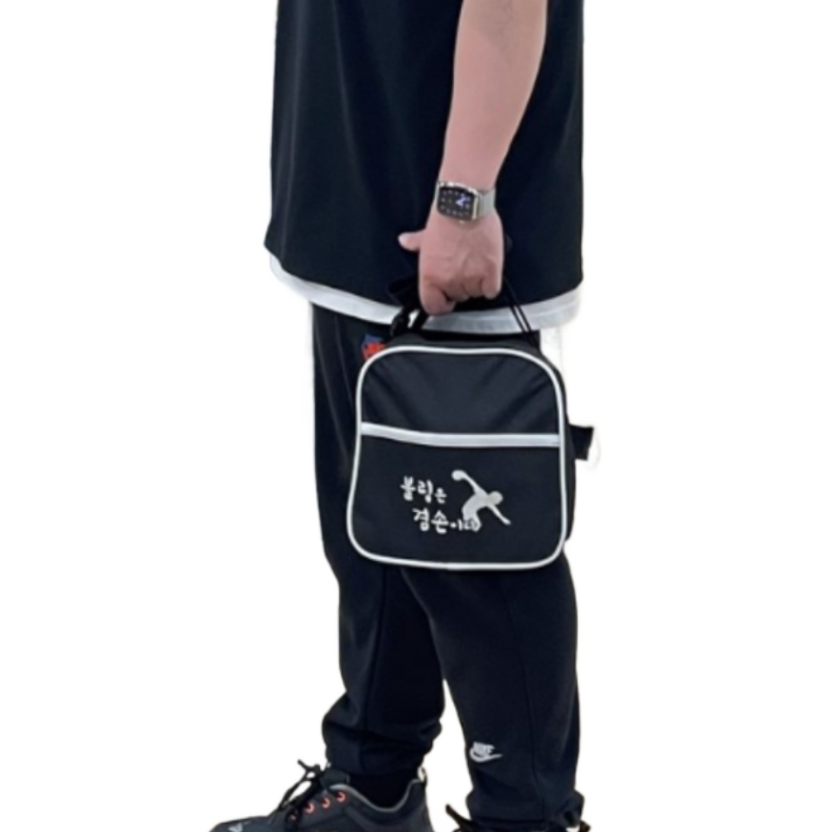 볼링매니아 원볼백, 가방색상 - 블랙,자수로고색상 - 화이트, 1개 22,000원