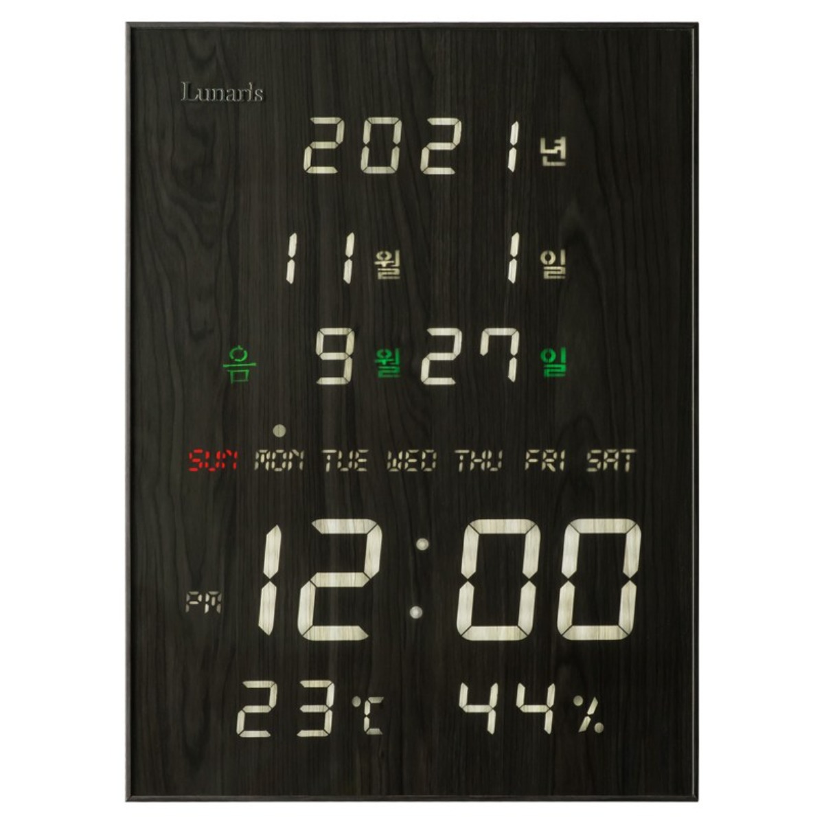 국산 루나리스 빅플러스 FM 수신 LED 벽시계 / 포토사은품, FM 빅플러스 체리블랙 179,000원