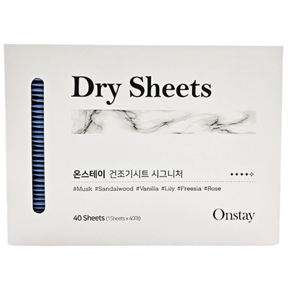 온스테이 건조기시트 스타일러 섬유유연제 드라이 아로마 엘지 LG 삼성 에어드레서 슈드레서 신발건조기 호환, 40개입, 1개 18,590원