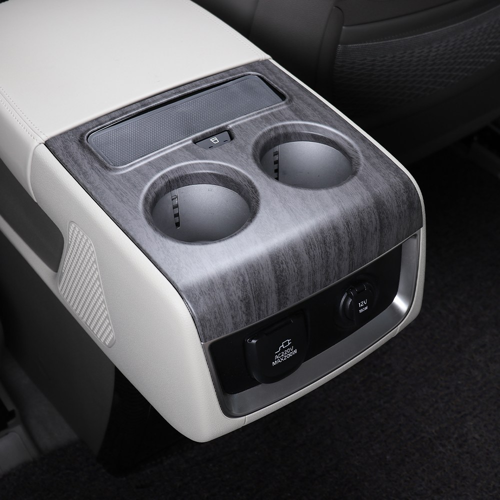 더블랙 호환 카니발 KA4 페이스리프트 2열 컵홀더 커버 몰딩 튜닝 용품, 컵홀더 29,900원