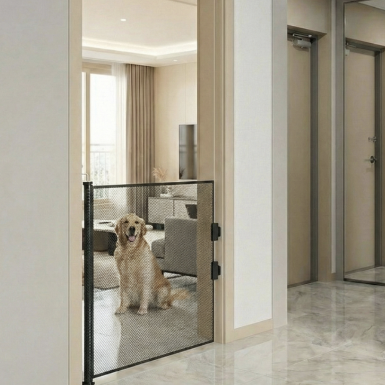 웨이백홈 반자동 무타공 강아지 안전문 17,800원