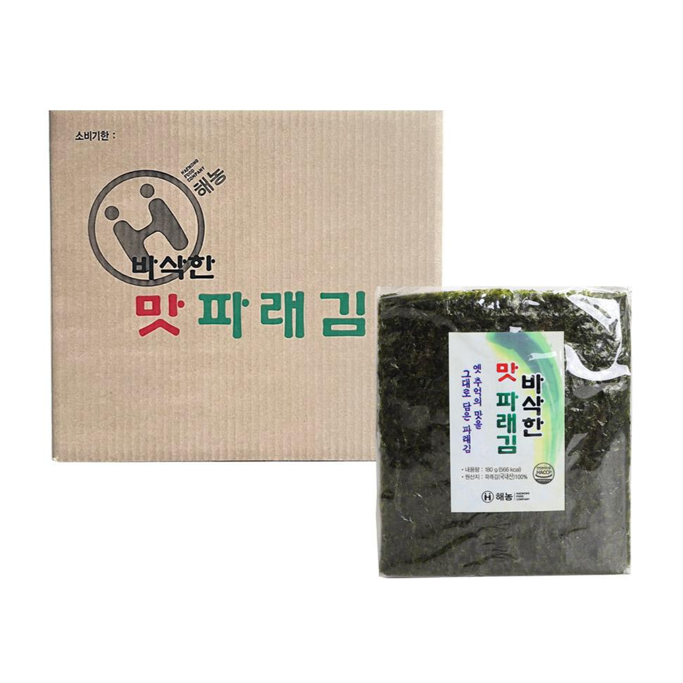 해농 바삭한 맛 파래김, 180g, 12개 147,590원