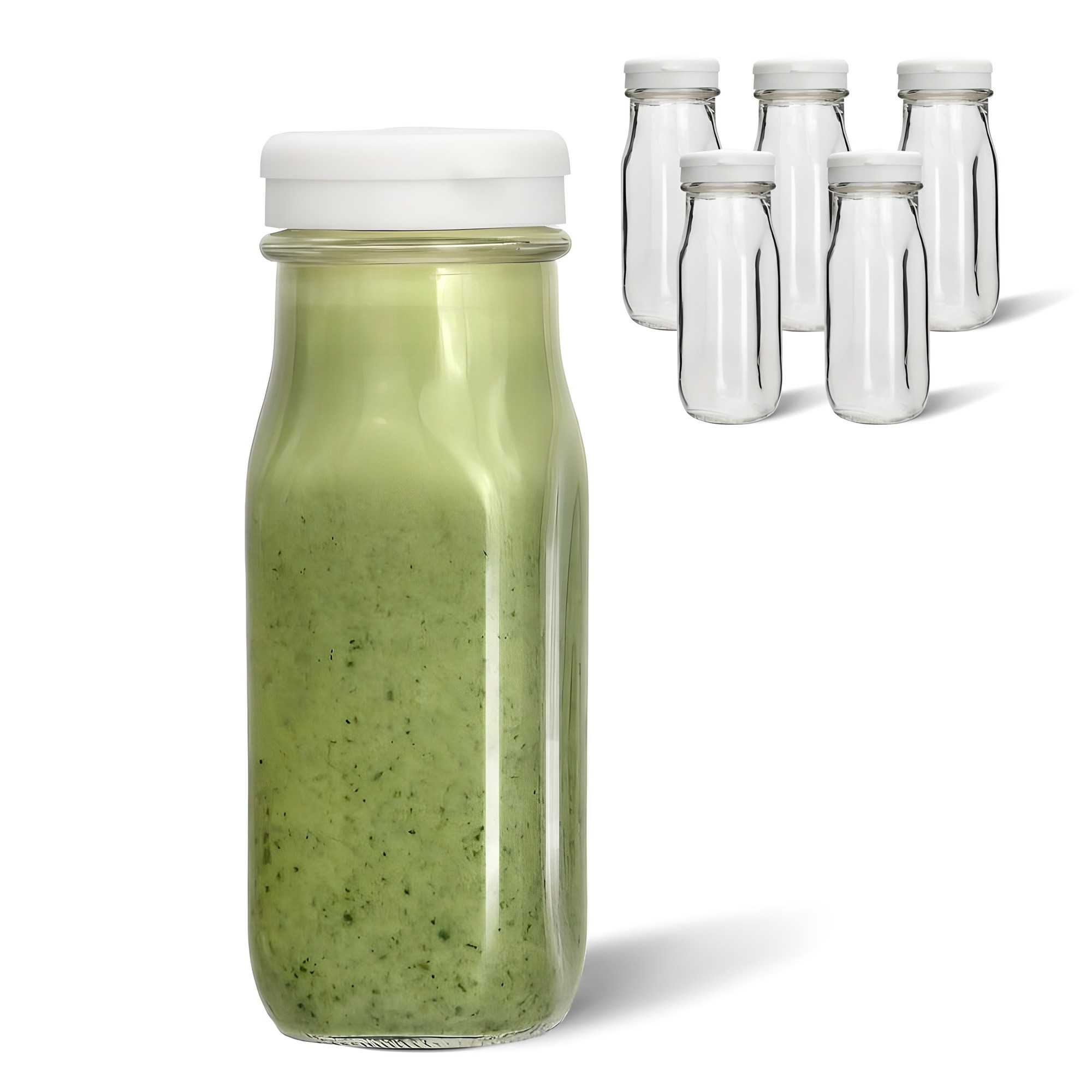 미르코리아 헥사 실리콘 사각 보틀 유리병 화이트 14,300원