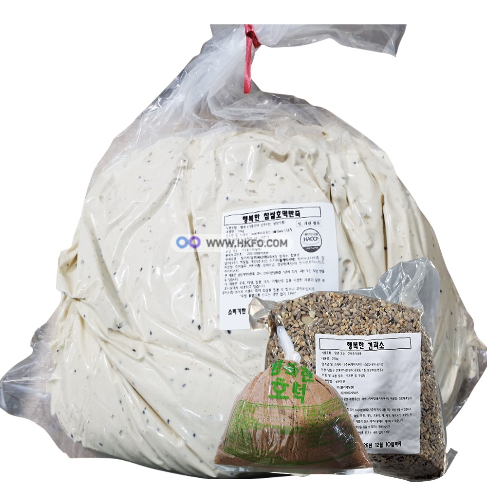 행복한 찹쌀 호떡 반죽 10kg + 호떡소 1.2kg + 씨앗 견과소 2.5kg 세트 / HACCP인증 68,900원