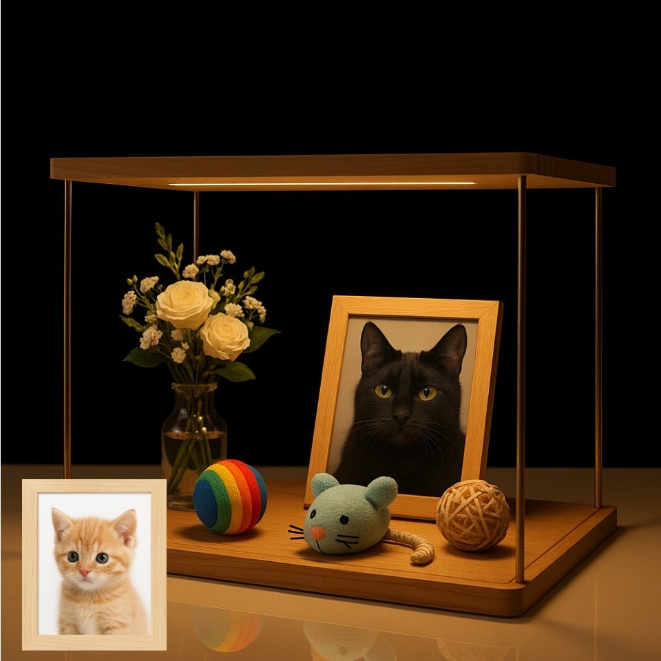 패링치즈 원목 LED조명 반려동물 추모함 액자증정 38,900원