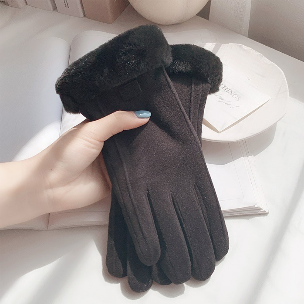 BANA 따뜻한 융털안감 스마트터치 여성 방한장갑 13,900원