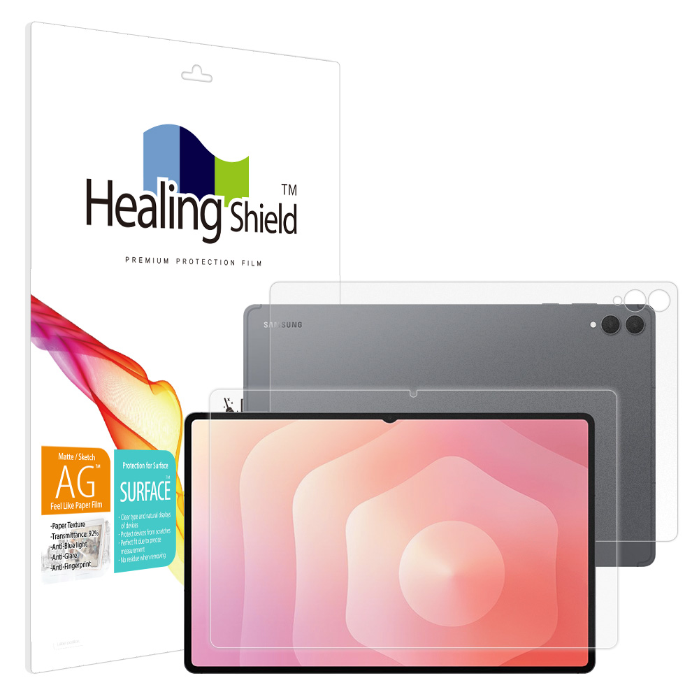 힐링쉴드 갤럭시탭S11 울트라 항균 종이질감 블루라이트차단 액정보호필름1매 후면1매 34,920원