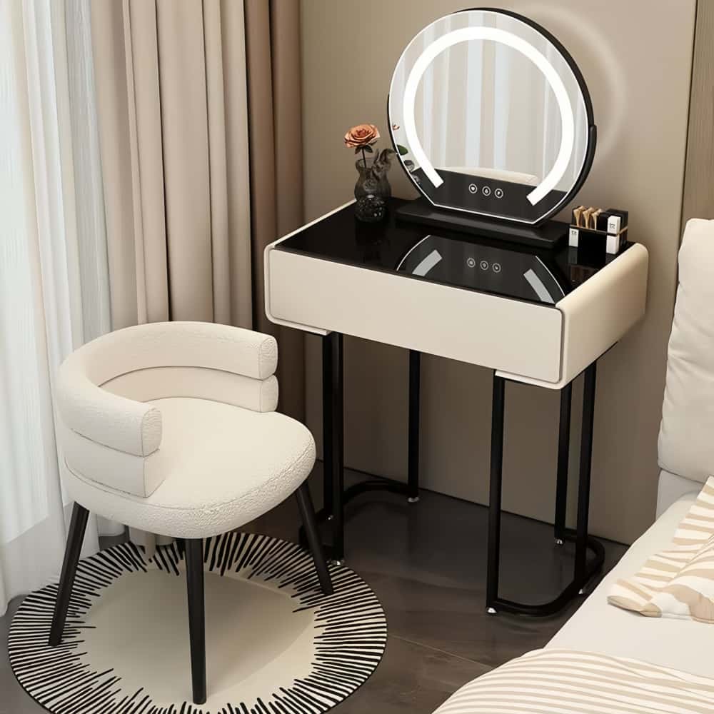 (무료 설치)화장대 세트 의자 포함 미니 화장대 led 화장대 연예인 화장대 화장대 세트 삼색가구화장대 LOVE-520 148,500원