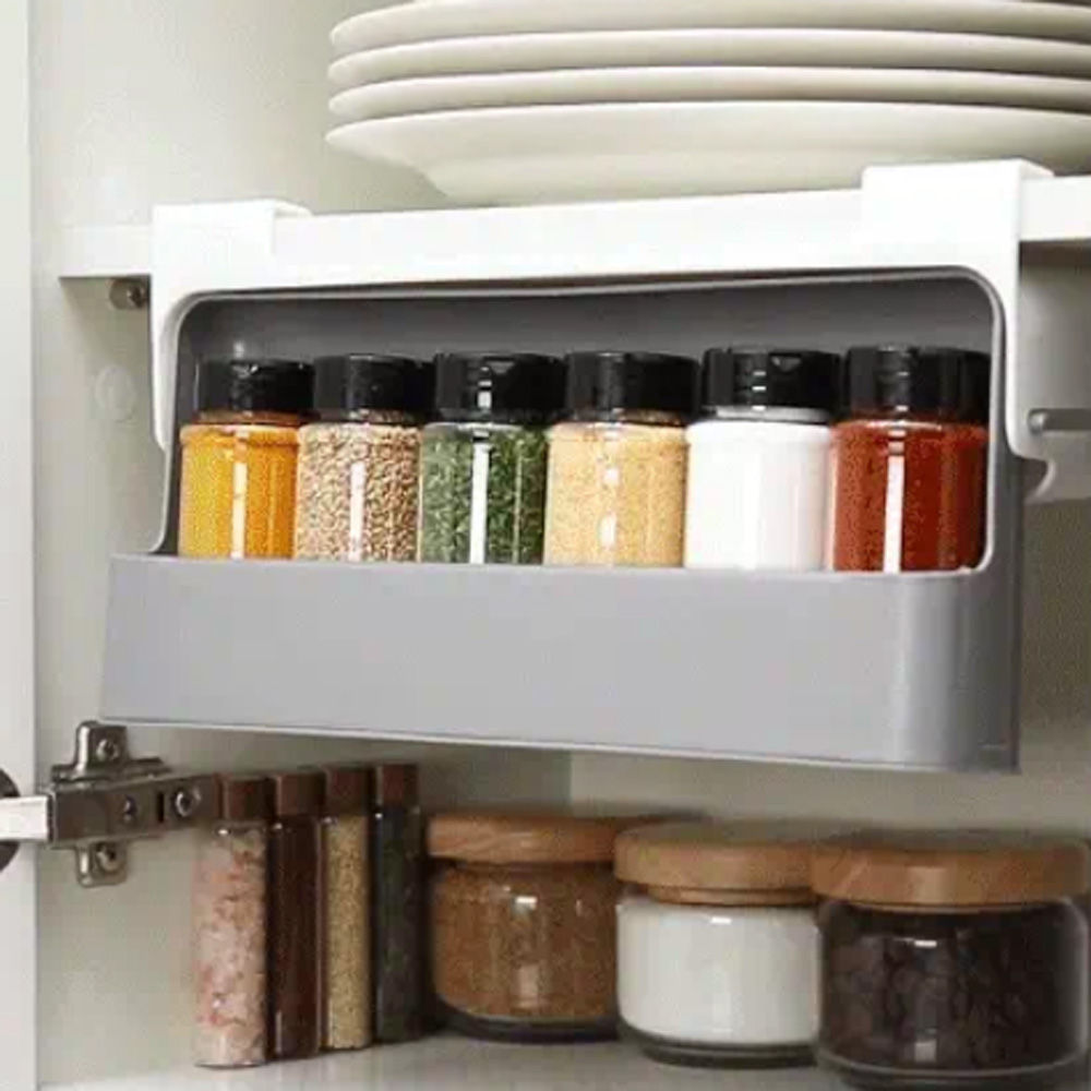 withWIN 싱크대걸이 수납 정리 양념통, 화이트 그레이, 1개 15,500원